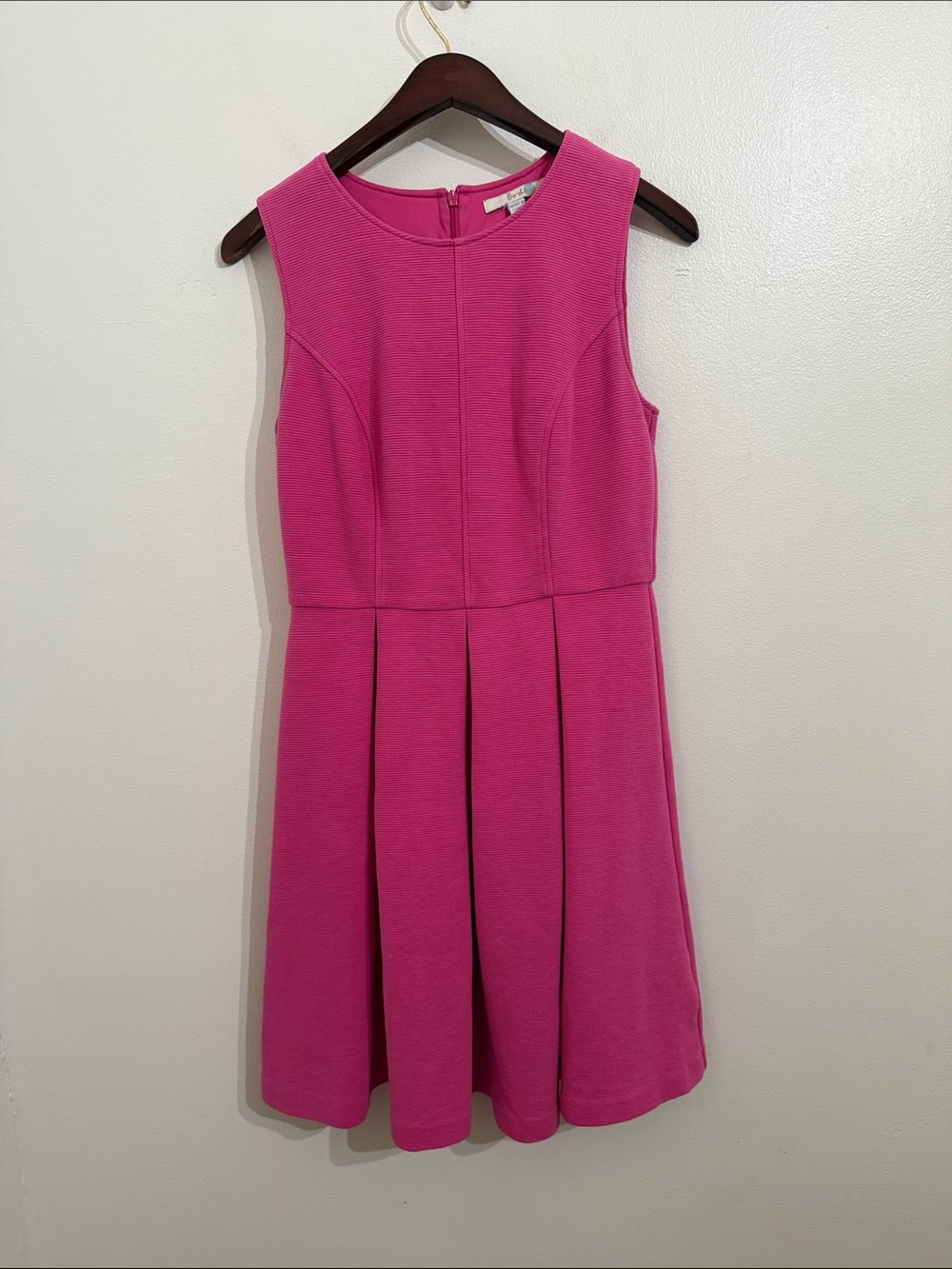 Boden Ottoman Fit and Flare Dress Womens Size 6 Pink - Picture 2 of 12